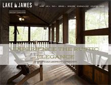 Tablet Screenshot of lakejames.com